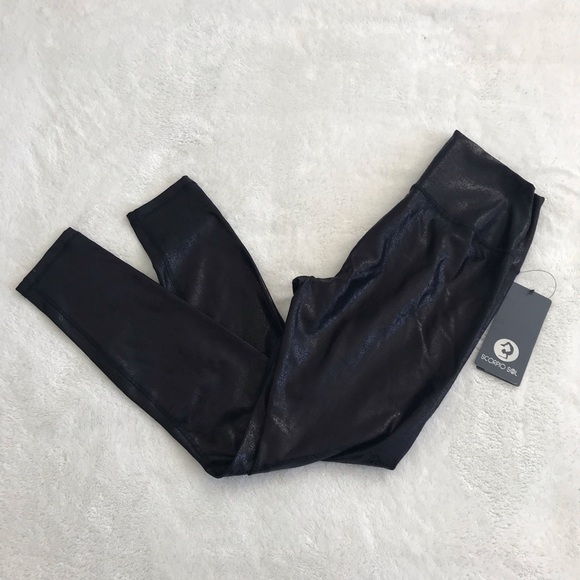 Scorpio Sol Pants - NWT Scorpio Sol Black Shimmer Yoga Leggings